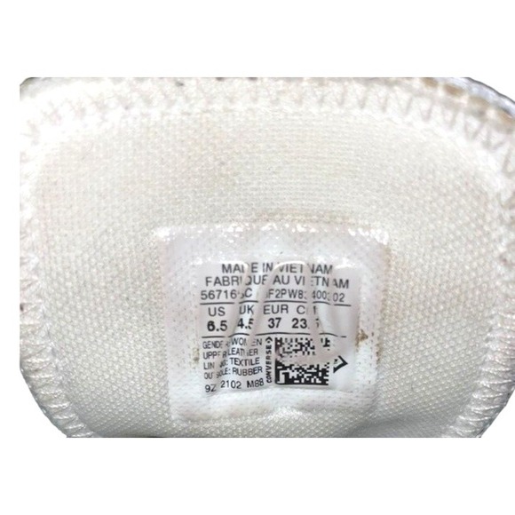 Converse High Top Sneakers Women Sz 6.5 Y2K LEATHER Platform Lug Chuck Taylor - Picture 9 of 11